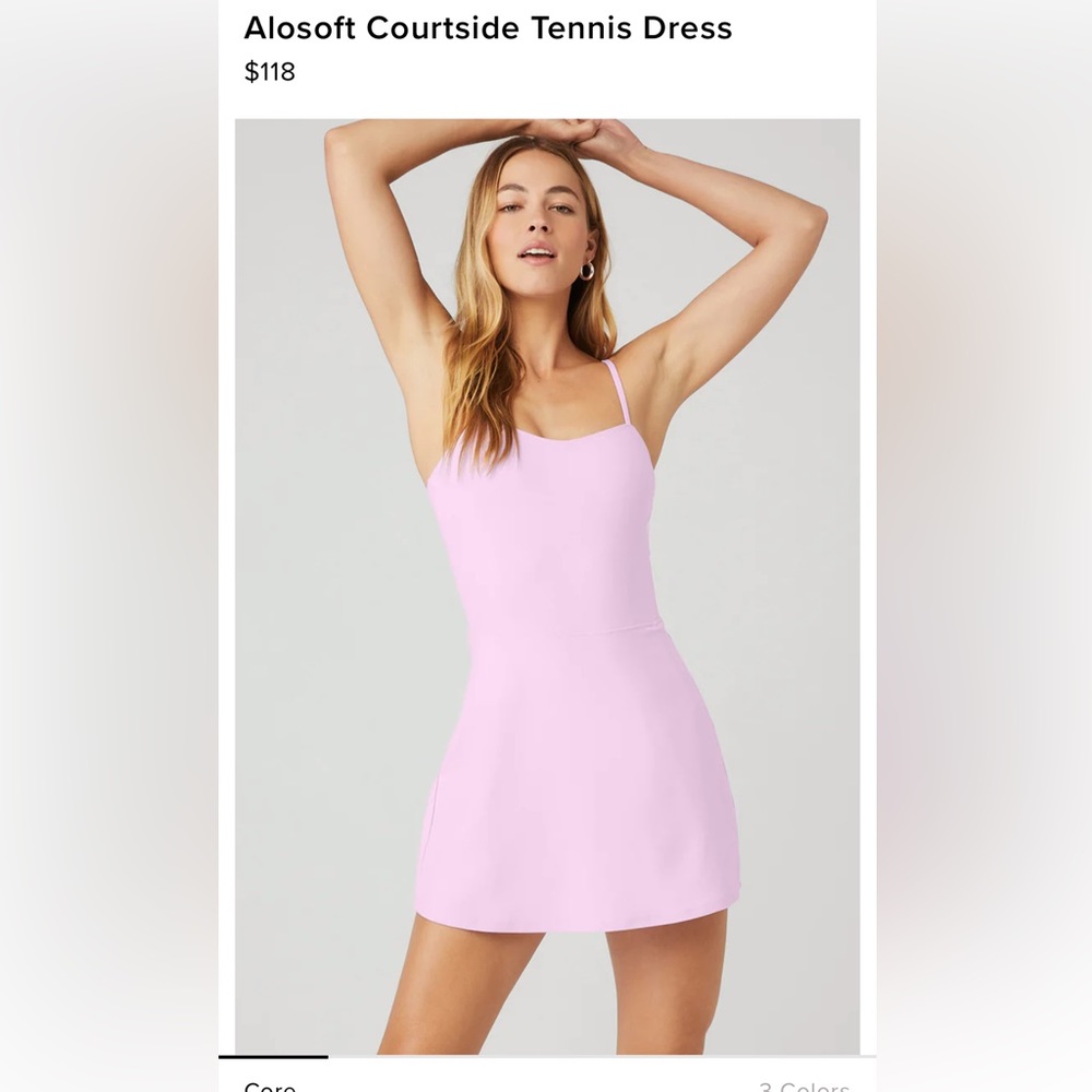 NWOT Alo Yoga Courtside Tennis Dress